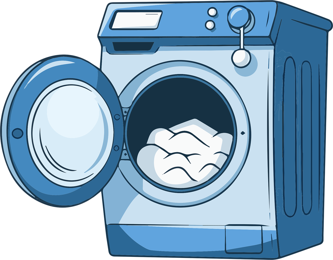 ai generated, washing machine, cartoon, cute, laundry machine, art, kawaii, smiling washer cartoon, appliance